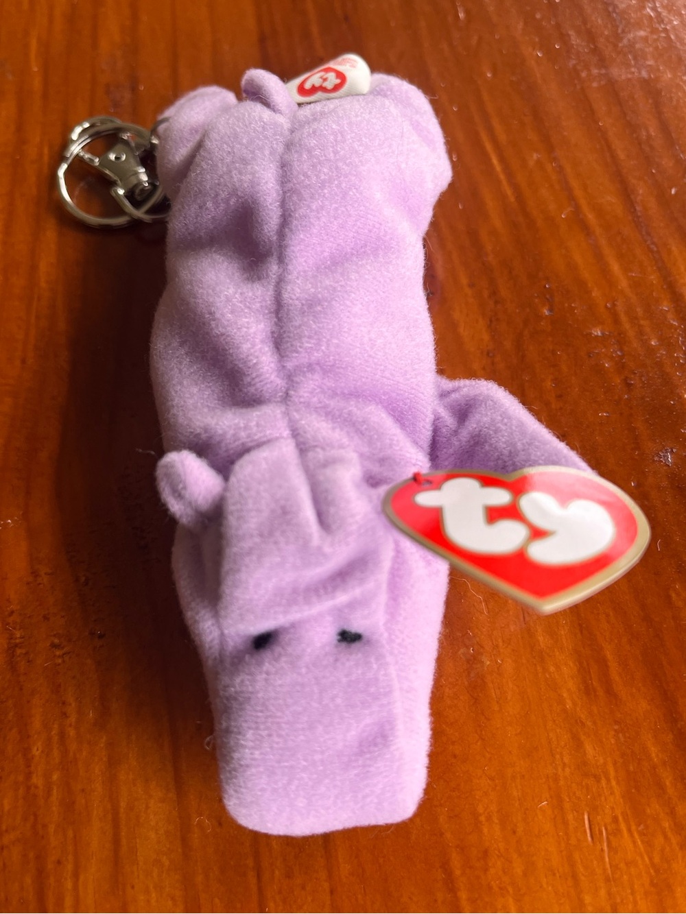 HAPPY the HIPPO Teenie Beanie Baby NWT Key/Purse/Backpack Charm